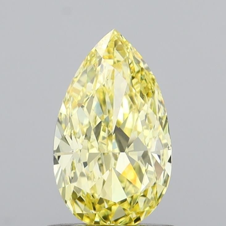 Loose Diamond - PEAR 1.02ct Fancy Intense Yellow VS2: Loose Diamond - PEAR 1.02ct Fancy Intense Yellow VS2 Source: This is a real non-mined Diamond that has been grown in a lab Shape: PEAR Carats: 1.02 Color: Fancy Intense Yellow Certification: IGI
