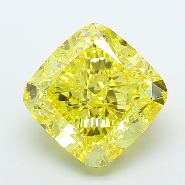 Loose Diamond - CUSHION MODIFIED 10.01ct Fancy Vivid Yellow VS2: Loose Diamond - CUSHION MODIFIED 10.01ct Fancy Vivid Yellow VS2 Source: This is a real non-mined Diamond that has been grown in a lab Shape: CUSHION MODIFIED Carats: 10.01 Color: Fancy Vivid Yellow Ce