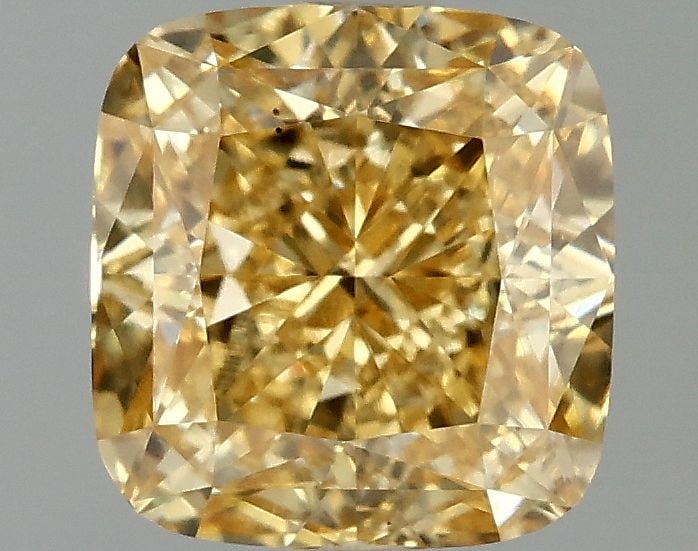 Loose Diamond - CUSHION MODIFIED 1.59ct Fancy Vivid Yellow VS1: Loose Diamond - CUSHION MODIFIED 1.59ct Fancy Vivid Yellow VS1 Source: This is a real non-mined Diamond that has been grown in a lab Shape: CUSHION MODIFIED Carats: 1.59 Color: Fancy Vivid Yellow Cert