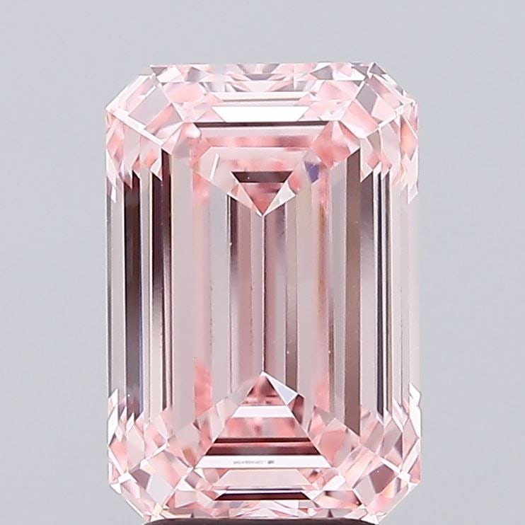 Loose Diamond - EMERALD 4.09ct Fancy Intense Pink VVS2: Loose Diamond - EMERALD 4.09ct Fancy Intense Pink VVS2 Source: This is a real non-mined Diamond that has been grown in a lab Shape: EMERALD Carats: 4.09 Color: Fancy Intense Pink Certification: IGI Vi