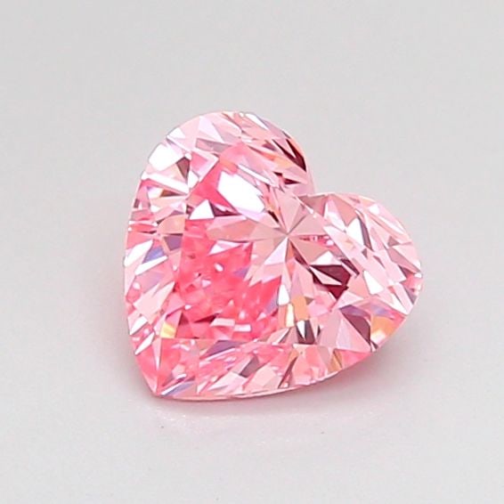 Loose Diamond - HEART 0.61ct Fancy Vivid Pink VS1: Loose Diamond - HEART 0.61ct Fancy Vivid Pink VS1 Source: This is a real non-mined Diamond that has been grown in a lab Shape: HEART Carats: 0.61 Color: Fancy Vivid Pink Certification: IGI Video: