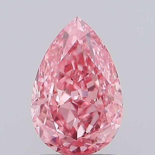 Loose Diamond - PEAR 1.01ct Fancy Vivid Pink VS1: Loose Diamond - PEAR 1.01ct Fancy Vivid Pink VS1 Source: This is a real non-mined Diamond that has been grown in a lab Shape: PEAR Carats: 1.01 Color: Fancy Vivid Pink Certification: IGI Video: