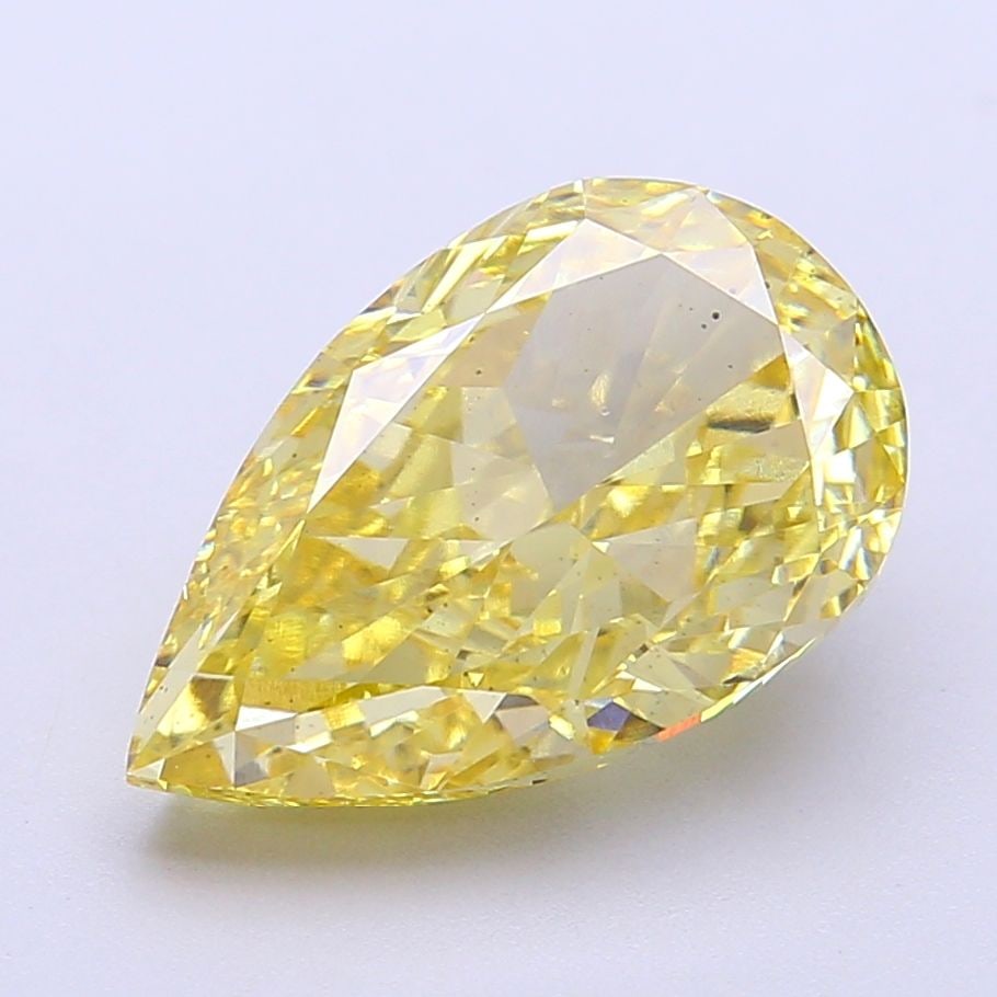 Loose Diamond - PEAR 5.01ct Fancy Intense Yellow VS2: Loose Diamond - PEAR 5.01ct Fancy Intense Yellow VS2 Source: This is a real non-mined Diamond that has been grown in a lab Shape: PEAR Carats: 5.01 Color: Fancy Intense Yellow Certification: IGI