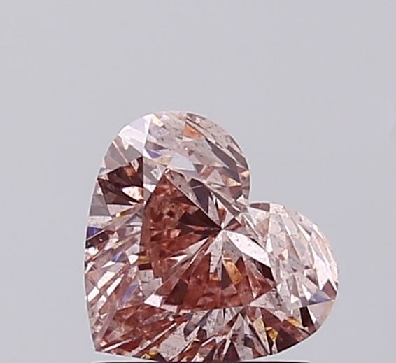 Loose Diamond - HEART 1.0ct Fancy Intense Brownish Pink SI2: Loose Diamond - HEART 1.0ct Fancy Intense Brownish Pink SI2 Source: This is a real non-mined Diamond that has been grown in a lab Shape: HEART Carats: 1.0 Color: Fancy Intense Brownish Pink