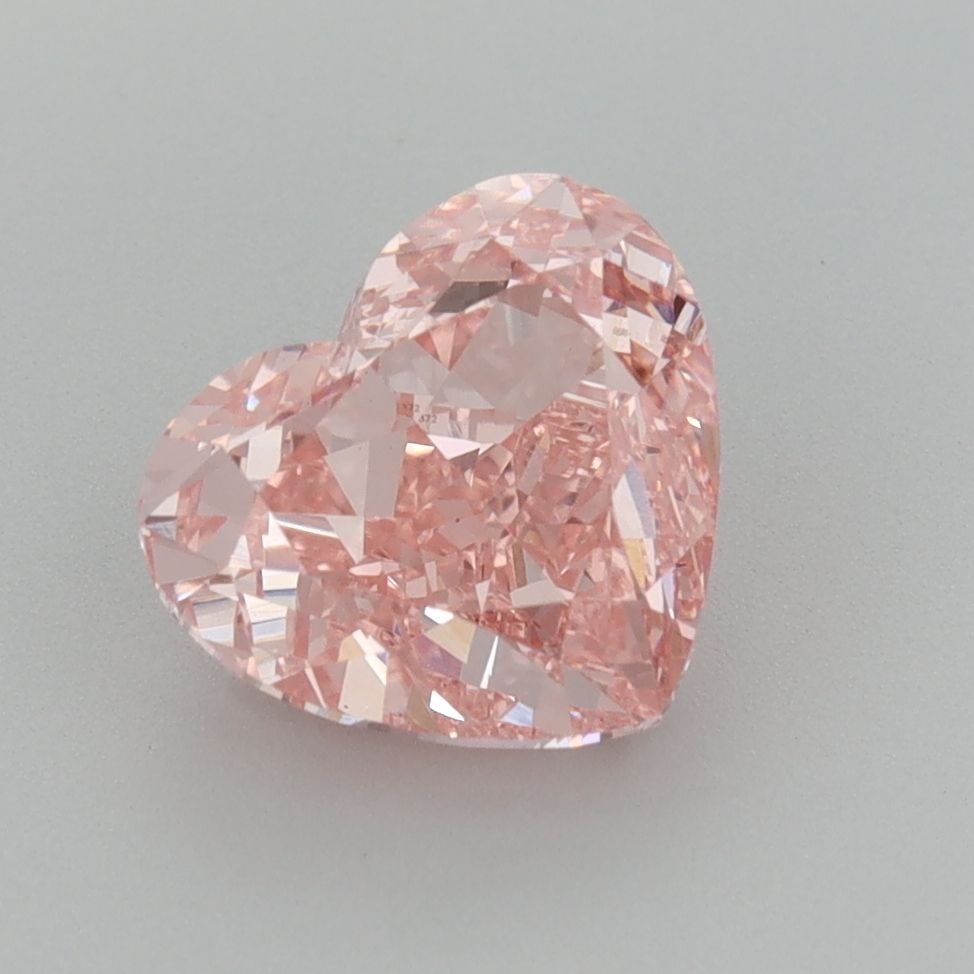 Loose Diamond - HEART 2.19ct Fancy Vivid Pink VS1: Loose Diamond - HEART 2.19ct Fancy Vivid Pink VS1 Source: This is a real non-mined Diamond that has been grown in a lab Shape: HEART Carats: 2.19 Color: Fancy Vivid Pink Certification: IGI The