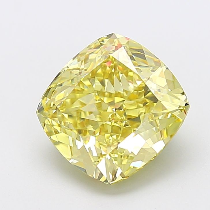 Loose Diamond - CUSHION MODIFIED 4.68ct Fancy Intense Yellow VS1: Loose Diamond - CUSHION MODIFIED 4.68ct Fancy Intense Yellow VS1 Source: This is a real non-mined Diamond that has been grown in a lab Shape: CUSHION MODIFIED Carats: 4.68 Color: Fancy Intense Yellow 