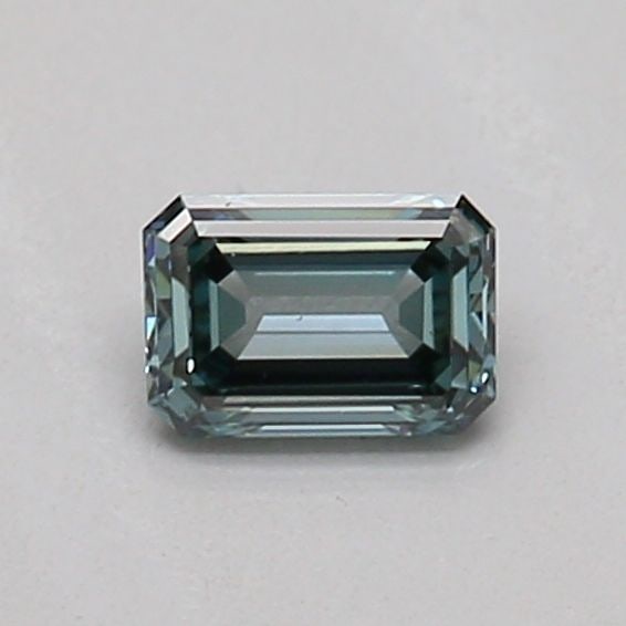 Loose Diamond - EMERALD 0.2ct Fancy Vivid Blueish Green VS1: Loose Diamond - EMERALD 0.2ct Fancy Vivid Blueish Green VS1 Source: This is a real non-mined Diamond that has been grown in a lab Shape: EMERALD Carats: 0.2 Color: Fancy Vivid Blueish Green Certificat
