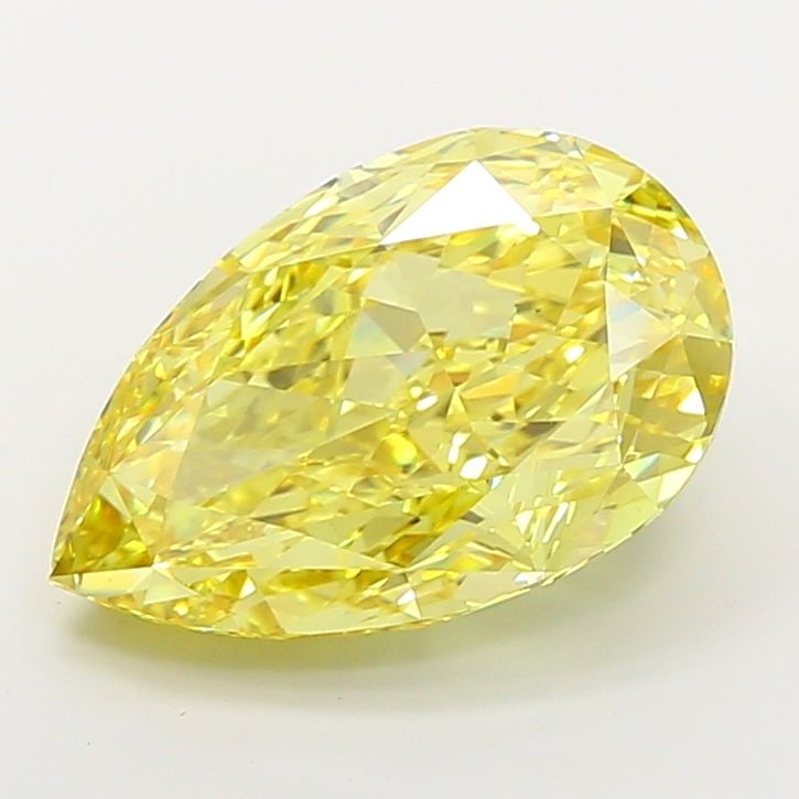 Loose Diamond - PEAR 9.08ct Fancy Vivid Yellow VS1: Loose Diamond - PEAR 9.08ct Fancy Vivid Yellow VS1 Source: This is a real non-mined Diamond that has been grown in a lab Shape: PEAR Carats: 9.08 Color: Fancy Vivid Yellow Certification: IGI Video: