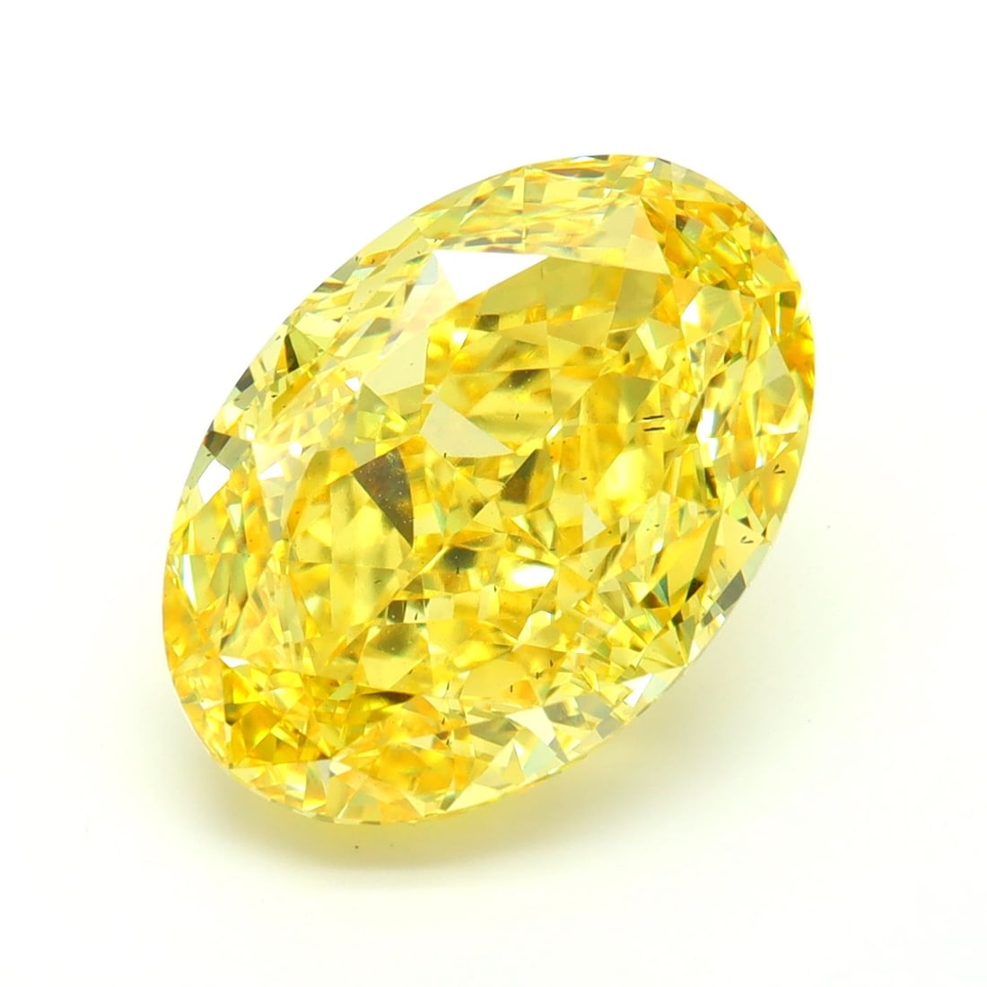 Loose Diamond - OVAL 8.07ct Fancy Vivid Yellow SI1: Loose Diamond - OVAL 8.07ct Fancy Vivid Yellow SI1 Source: This is a real non-mined Diamond that has been grown in a lab Shape: OVAL Carats: 8.07 Color: Fancy Vivid Yellow Certification: IGI Video:
