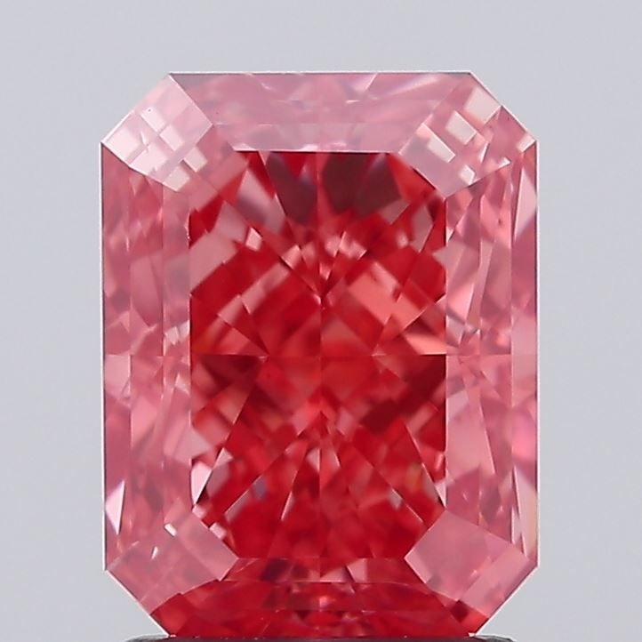 Loose Diamond - RADIANT 2.06ct Fancy Vivid Pink VS1: Loose Diamond - RADIANT 2.06ct Fancy Vivid Pink VS1 Source: This is a real non-mined Diamond that has been grown in a lab Shape: RADIANT Carats: 2.06 Color: Fancy Vivid Pink Certification: IGI Video: