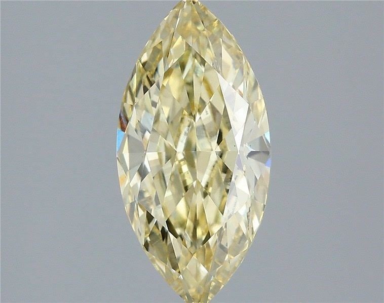 Loose Diamond - MARQUISE 1.6ct Fancy Intense Yellow VS2: Loose Diamond - MARQUISE 1.6ct Fancy Intense Yellow VS2 Source: This is a real non-mined Diamond that has been grown in a lab Shape: MARQUISE Carats: 1.6 Color: Fancy Intense Yellow Certification: IGI
