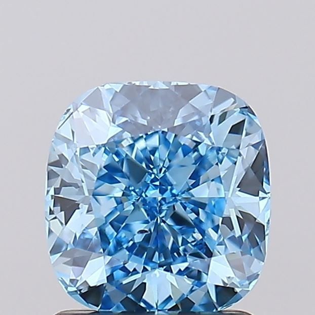 Loose Diamond - CUSHION MODIFIED 1.54ct Fancy Vivid Blue VS2: Loose Diamond - CUSHION MODIFIED 1.54ct Fancy Vivid Blue VS2 Source: This is a real non-mined Diamond that has been grown in a lab Shape: CUSHION MODIFIED Carats: 1.54 Color: Fancy Vivid Blue