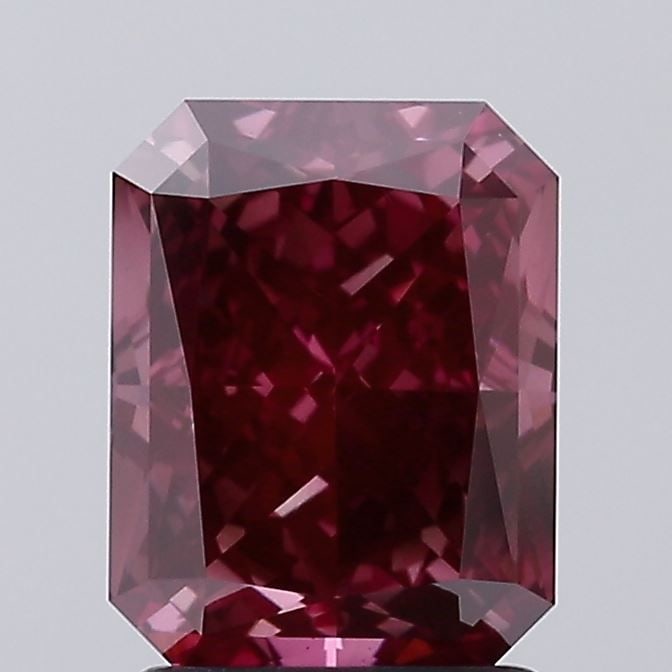 Loose Diamond - RADIANT 2.17ct Fancy Deep Purplish Pink VS2: Loose Diamond - RADIANT 2.17ct Fancy Deep Purplish Pink VS2 Source: This is a real non-mined Diamond that has been grown in a lab Shape: RADIANT Carats: 2.17 Color: Fancy Deep Purplish Pink