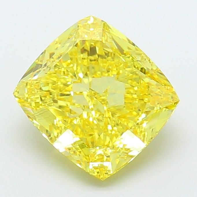 Loose Diamond - CUSHION MODIFIED 9.56ct Fancy Vivid Yellow VS2: Loose Diamond - CUSHION MODIFIED 9.56ct Fancy Vivid Yellow VS2 Source: This is a real non-mined Diamond that has been grown in a lab Shape: CUSHION MODIFIED Carats: 9.56 Color: Fancy Vivid Yellow