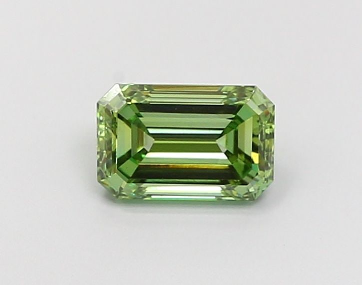 Loose Diamond - EMERALD 1.05ct Fancy Vivid Green VVS2: Loose Diamond - EMERALD 1.05ct Fancy Vivid Green VVS2 Source: This is a real non-mined Diamond that has been grown in a lab Shape: EMERALD Carats: 1.05 Color: Fancy Vivid Green Certification: IGI Vide