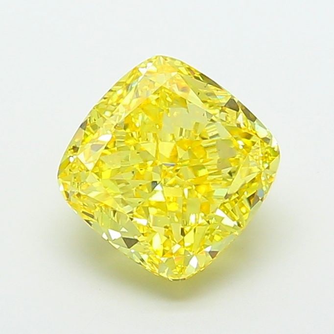 Loose Diamond - CUSHION MODIFIED 7.07ct Fancy Vivid Yellow VVS2: Loose Diamond - CUSHION MODIFIED 7.07ct Fancy Vivid Yellow VVS2 Source: This is a real non-mined Diamond that has been grown in a lab Shape: CUSHION MODIFIED Carats: 7.07 Color: Fancy Vivid Yellow Cer