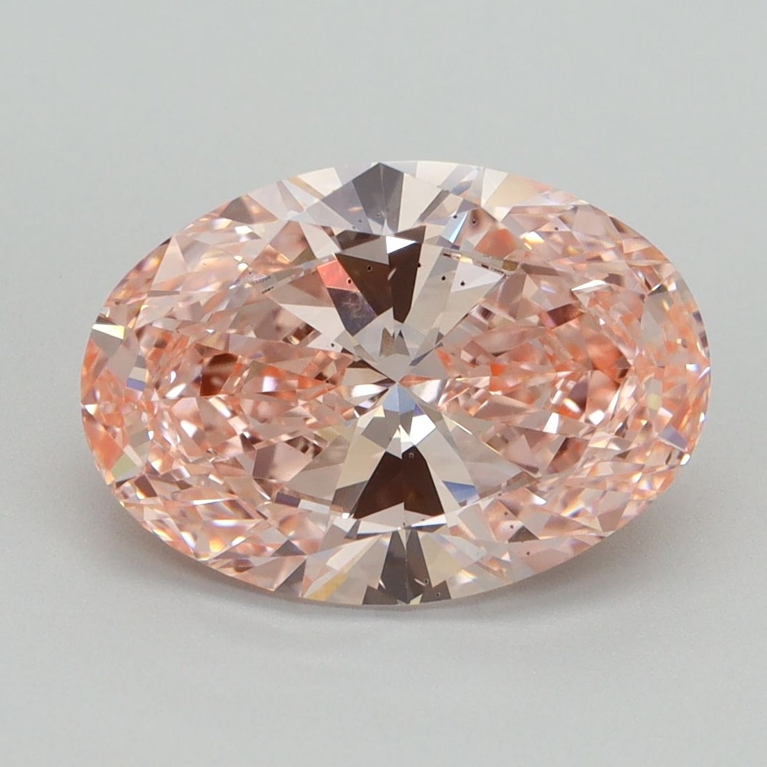 Loose Diamond - OVAL 4.06ct Fancy Vivid Pink SI1: Loose Diamond - OVAL 4.06ct Fancy Vivid Pink SI1 Source: This is a real non-mined Diamond that has been grown in a lab Shape: OVAL Carats: 4.06 Color: Fancy Vivid Pink Certification: IGI Video: