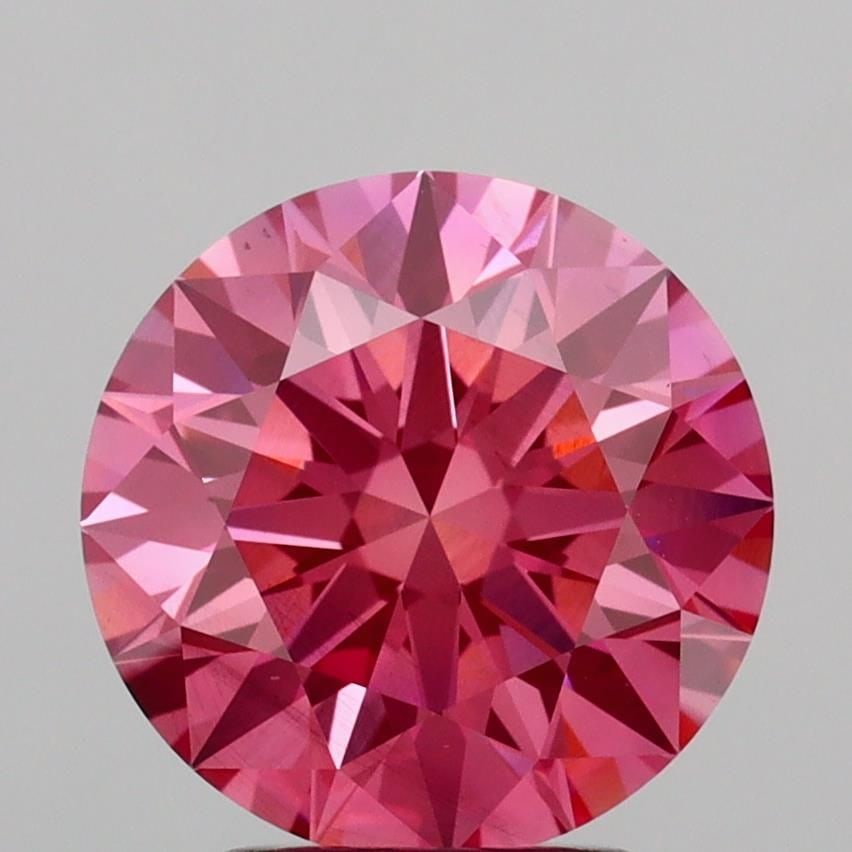 Ideal Loose Diamond - ROUND 3.06ct Fancy Vivid Pink SI1: Ideal Loose Diamond - ROUND 3.06ct Fancy Vivid Pink SI1 Source: This is a real non-mined Diamond that has been grown in a lab Shape: ROUND Carats: 3.06 Color: Fancy Vivid Pink Certification: IGI Video