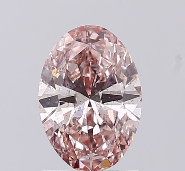 Loose Diamond - OVAL 1.0ct Fancy Intense Brownish Pink SI2: Loose Diamond - OVAL 1.0ct Fancy Intense Brownish Pink SI2 Source: This is a real non-mined Diamond that has been grown in a lab Shape: OVAL Carats: 1.0 Color: Fancy Intense Brownish Pink Certificatio
