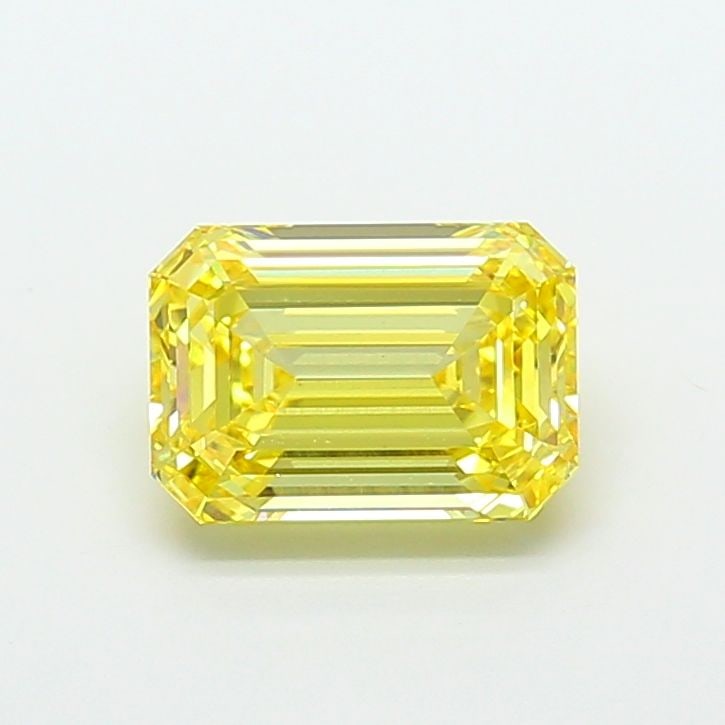 Loose Diamond - EMERALD 4.02ct Fancy Intense Yellow VS1: Loose Diamond - EMERALD 4.02ct Fancy Intense Yellow VS1 Source: This is a real non-mined Diamond that has been grown in a lab Shape: EMERALD Carats: 4.02 Color: Fancy Intense Yellow Certification: IGI