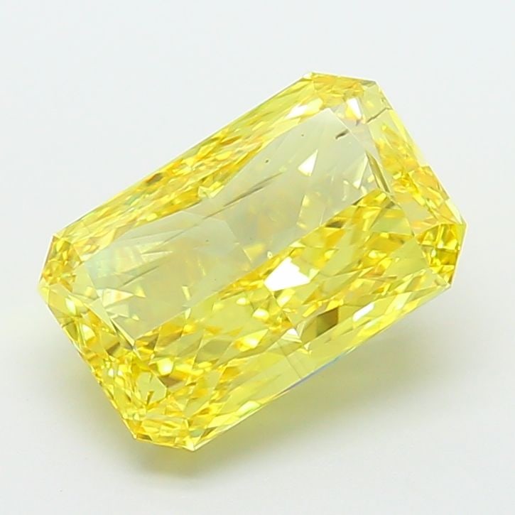 Loose Diamond - RADIANT 5.02ct Fancy Vivid Yellow VS2: Loose Diamond - RADIANT 5.02ct Fancy Vivid Yellow VS2 Source: This is a real non-mined Diamond that has been grown in a lab Shape: RADIANT Carats: 5.02 Color: Fancy Vivid Yellow Certification: IGI Vid