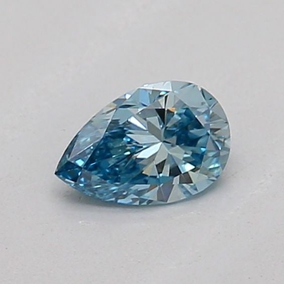 Loose Diamond - PEAR 0.19ct Fancy Vivid Blue VS2: Loose Diamond - PEAR 0.19ct Fancy Vivid Blue VS2 Source: This is a real non-mined Diamond that has been grown in a lab Shape: PEAR Carats: 0.19 Color: Fancy Vivid Blue Certification: IGI Video: