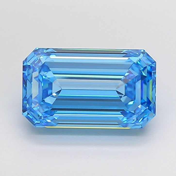 Loose Diamond - EMERALD 5.03ct Fancy Vivid Blue VVS1: Loose Diamond - EMERALD 5.03ct Fancy Vivid Blue VVS1 Source: This is a real non-mined Diamond that has been grown in a lab Shape: EMERALD Carats: 5.03 Color: Fancy Vivid Blue Certification: IGI Video: