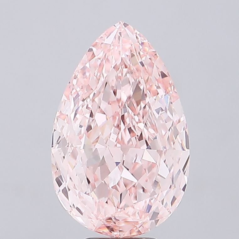Loose Diamond - PEAR 11.21ct Fancy Vivid Pink VS1: Loose Diamond - PEAR 11.21ct Fancy Vivid Pink VS1 Source: This is a real non-mined Diamond that has been grown in a lab Shape: PEAR Carats: 11.21 Color: Fancy Vivid Pink Certification: IGI Video: