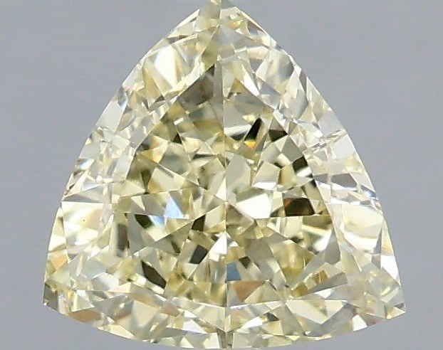 Loose Diamond - TRIANGULAR 1.08ct Fancy Light Yellow VS1: Loose Diamond - TRIANGULAR 1.08ct Fancy Light Yellow VS1 Source: This is a real non-mined Diamond that has been grown in a lab Shape: TRIANGULAR Carats: 1.08 Color: Fancy Light Yellow Certification: I