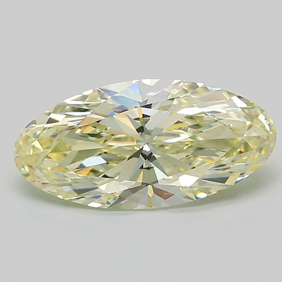 Loose Diamond - OVAL 1.57ct Fancy Light Yellow VVS2: Loose Diamond - OVAL 1.57ct Fancy Light Yellow VVS2 Source: This is a real non-mined Diamond that has been grown in a lab Shape: OVAL Carats: 1.57 Color: Fancy Light Yellow Certification: IGI Video: