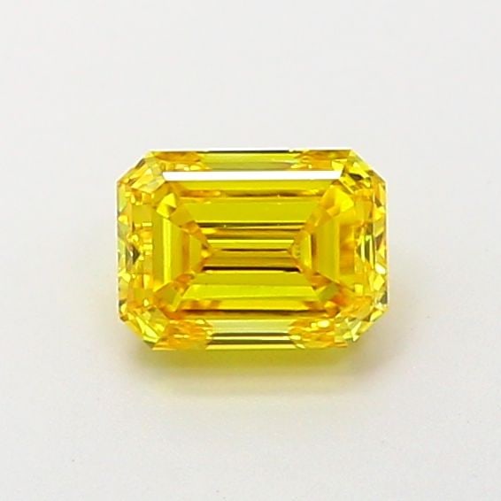 Loose Diamond - EMERALD 0.52ct Fancy Vivid Yellow VS1: Loose Diamond - EMERALD 0.52ct Fancy Vivid Yellow VS1 Source: This is a real non-mined Diamond that has been grown in a lab Shape: EMERALD Carats: 0.52 Color: Fancy Vivid Yellow Certification: IGI Vid