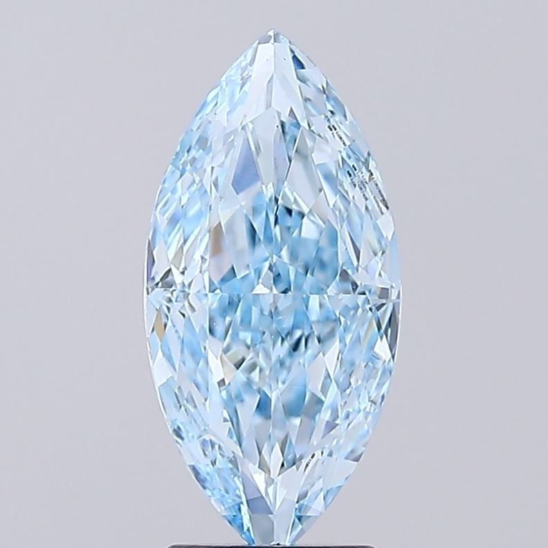 Loose Diamond - MARQUISE 2.99ct Fancy Vivid Blue VVS2: Loose Diamond - MARQUISE 2.99ct Fancy Vivid Blue VVS2 Source: This is a real non-mined Diamond that has been grown in a lab Shape: MARQUISE Carats: 2.99 Color: Fancy Vivid Blue Certification: IGI Vide