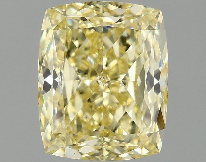 Loose Diamond - CUSHION MODIFIED 1.58ct Fancy Intense Yellow VS1: Loose Diamond - CUSHION MODIFIED 1.58ct Fancy Intense Yellow VS1 Source: This is a real non-mined Diamond that has been grown in a lab Shape: CUSHION MODIFIED Carats: 1.58 Color: Fancy Intense Yellow 