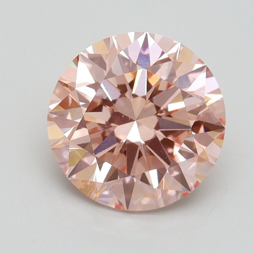 Loose Diamond - ROUND 2.11ct Fancy Intense Pink VS1: Loose Diamond - ROUND 2.11ct Fancy Intense Pink VS1 Source: This is a real non-mined Diamond that has been grown in a lab Shape: ROUND Carats: 2.11 Color: Fancy Intense Pink Certification: IGI Video: