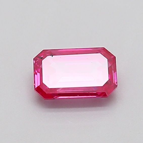 Loose Diamond - EMERALD 0.42ct Fancy Vivid Pink SI2: Loose Diamond - EMERALD 0.42ct Fancy Vivid Pink SI2 Source: This is a real non-mined Diamond that has been grown in a lab Shape: EMERALD Carats: 0.42 Color: Fancy Vivid Pink Certification: IGI Video: