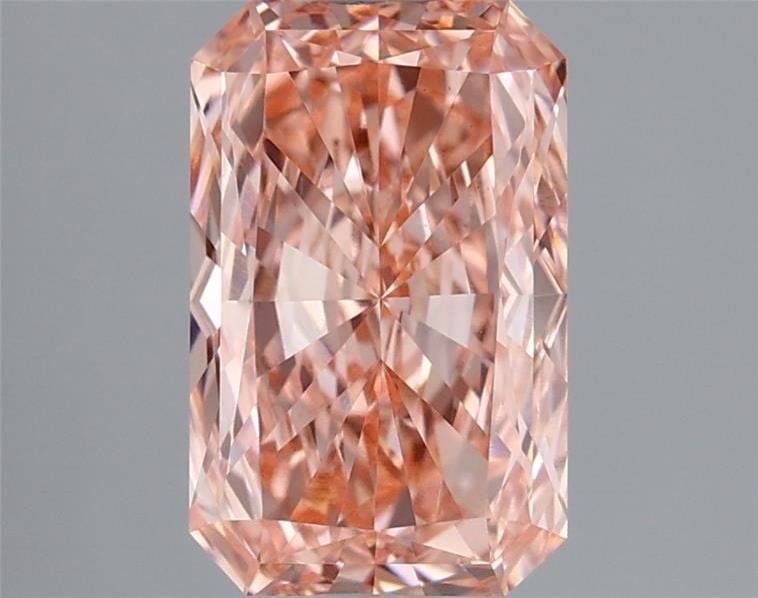 Loose Diamond - RADIANT 2.06ct Fancy Vivid Pink VS1: Loose Diamond - RADIANT 2.06ct Fancy Vivid Pink VS1 Source: This is a real non-mined Diamond that has been grown in a lab Shape: RADIANT Carats: 2.06 Color: Fancy Vivid Pink Certification: IGI Video: