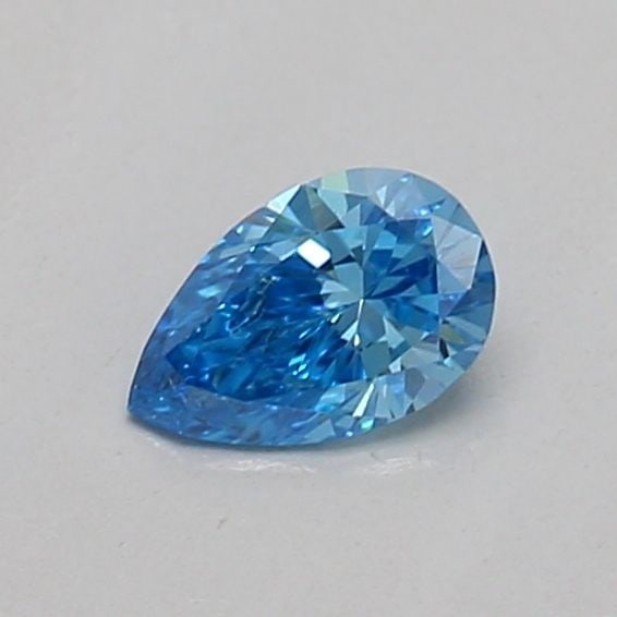 Loose Diamond - PEAR 0.16ct Fancy Vivid Blue VS2: Loose Diamond - PEAR 0.16ct Fancy Vivid Blue VS2 Source: This is a real non-mined Diamond that has been grown in a lab Shape: PEAR Carats: 0.16 Color: Fancy Vivid Blue Certification: IGI Video: