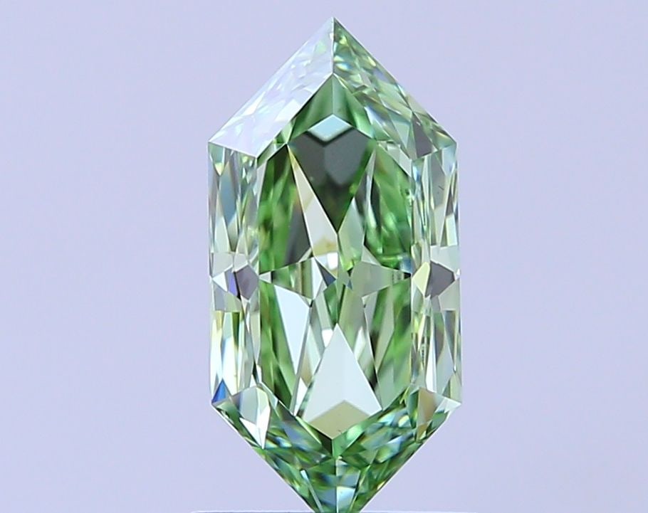 Loose Diamond - HEXAGONAL 1.51ct Fancy Vivid Green VS1: Loose Diamond - HEXAGONAL 1.51ct Fancy Vivid Green VS1 Source: This is a real non-mined Diamond that has been grown in a lab Shape: HEXAGONAL Carats: 1.51 Color: Fancy Vivid Green Certification: IGI V