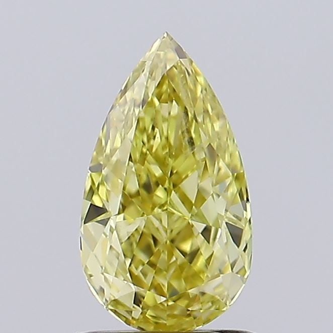 Loose Diamond - PEAR 1.02ct Fancy Intense Yellow VS1: Loose Diamond - PEAR 1.02ct Fancy Intense Yellow VS1 Source: This is a real non-mined Diamond that has been grown in a lab Shape: PEAR Carats: 1.02 Color: Fancy Intense Yellow Certification: IGI Video