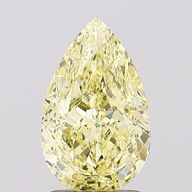 Loose Diamond - PEAR 2.07ct Fancy Intense Yellow VS2: Loose Diamond - PEAR 2.07ct Fancy Intense Yellow VS2 Source: This is a real non-mined Diamond that has been grown in a lab Shape: PEAR Carats: 2.07 Color: Fancy Intense Yellow Certification: IGI Video