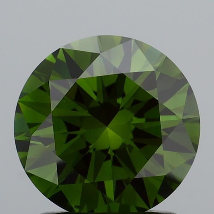 Loose Diamond - ROUND 1.34ct Fancy Vivid Green VS2: Loose Diamond - ROUND 1.34ct Fancy Vivid Green VS2 Source: This is a real non-mined Diamond that has been grown in a lab Shape: ROUND Carats: 1.34 Color: Fancy Vivid Green Certification: IGI Video: