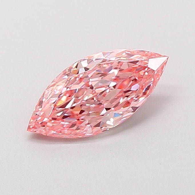 Loose Diamond - MARQUISE 1.03ct Fancy Vivid Pink VVS2: Loose Diamond - MARQUISE 1.03ct Fancy Vivid Pink VVS2 Source: This is a real non-mined Diamond that has been grown in a lab Shape: MARQUISE Carats: 1.03 Color: Fancy Vivid Pink Certification: IGI Vide