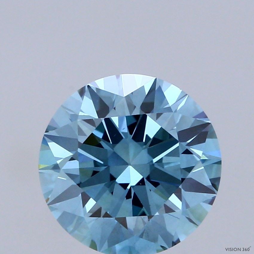 Ideal Loose Diamond - ROUND 3.04ct Fancy Vivid Blue VS1: Ideal Loose Diamond - ROUND 3.04ct Fancy Vivid Blue VS1 Source: This is a real non-mined Diamond that has been grown in a lab Shape: ROUND Carats: 3.04 Color: Fancy Vivid Blue Certification: IGI