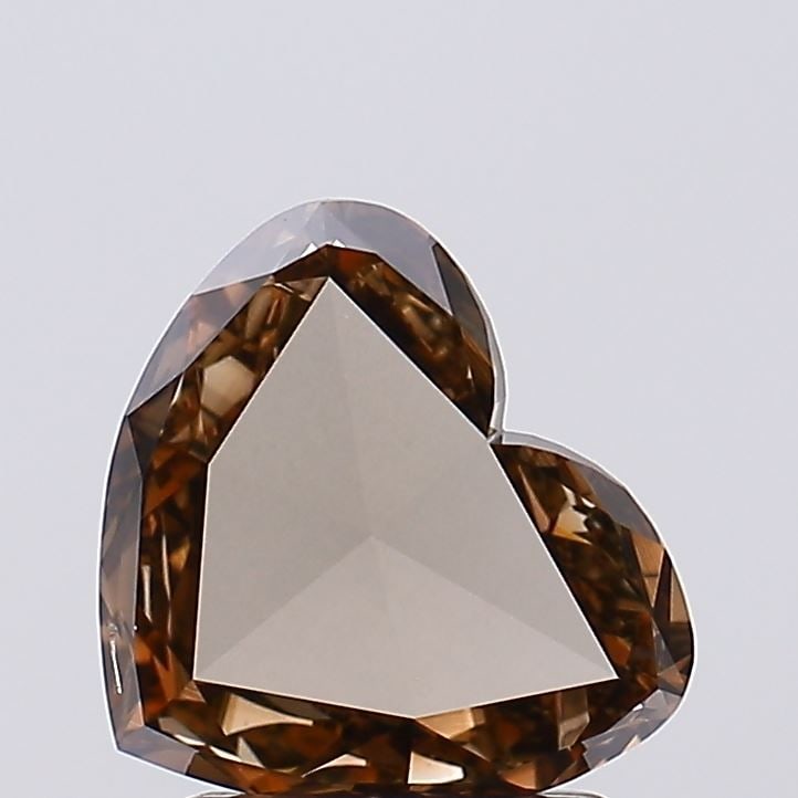 Loose Diamond - HEART 1.08ct Fancy Brown VS2: Loose Diamond - HEART 1.08ct Fancy Brown VS2 Source: This is a real non-mined Diamond that has been grown in a lab Shape: HEART Carats: 1.08 Color: Fancy Brown Certification: NONE Video: