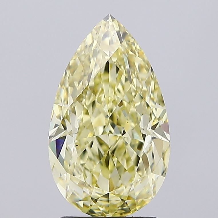 Loose Diamond - PEAR 2.51ct Fancy Intense Yellow VS1: Loose Diamond - PEAR 2.51ct Fancy Intense Yellow VS1 Source: This is a real non-mined Diamond that has been grown in a lab Shape: PEAR Carats: 2.51 Color: Fancy Intense Yellow Certification: IGI Video