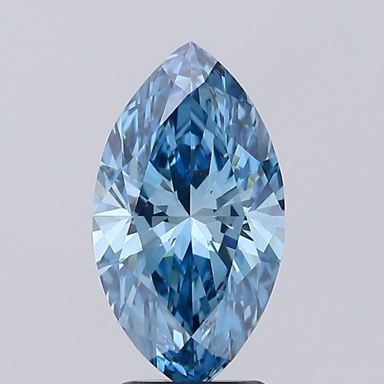 Loose Diamond - MARQUISE 1.79ct Fancy Vivid Blue VS1: Loose Diamond - MARQUISE 1.79ct Fancy Vivid Blue VS1 Source: This is a real non-mined Diamond that has been grown in a lab Shape: MARQUISE Carats: 1.79 Color: Fancy Vivid Blue Certification: IGI Video