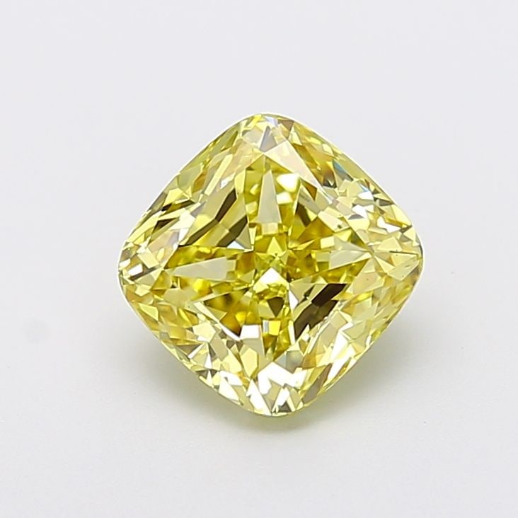 Loose Diamond - CUSHION MODIFIED 2.5ct Fancy Yellow VS1: Loose Diamond - CUSHION MODIFIED 2.5ct Fancy Yellow VS1 Source: This is a real non-mined Diamond that has been grown in a lab Shape: CUSHION MODIFIED Carats: 2.5 Color: Fancy Yellow Certification: IGI