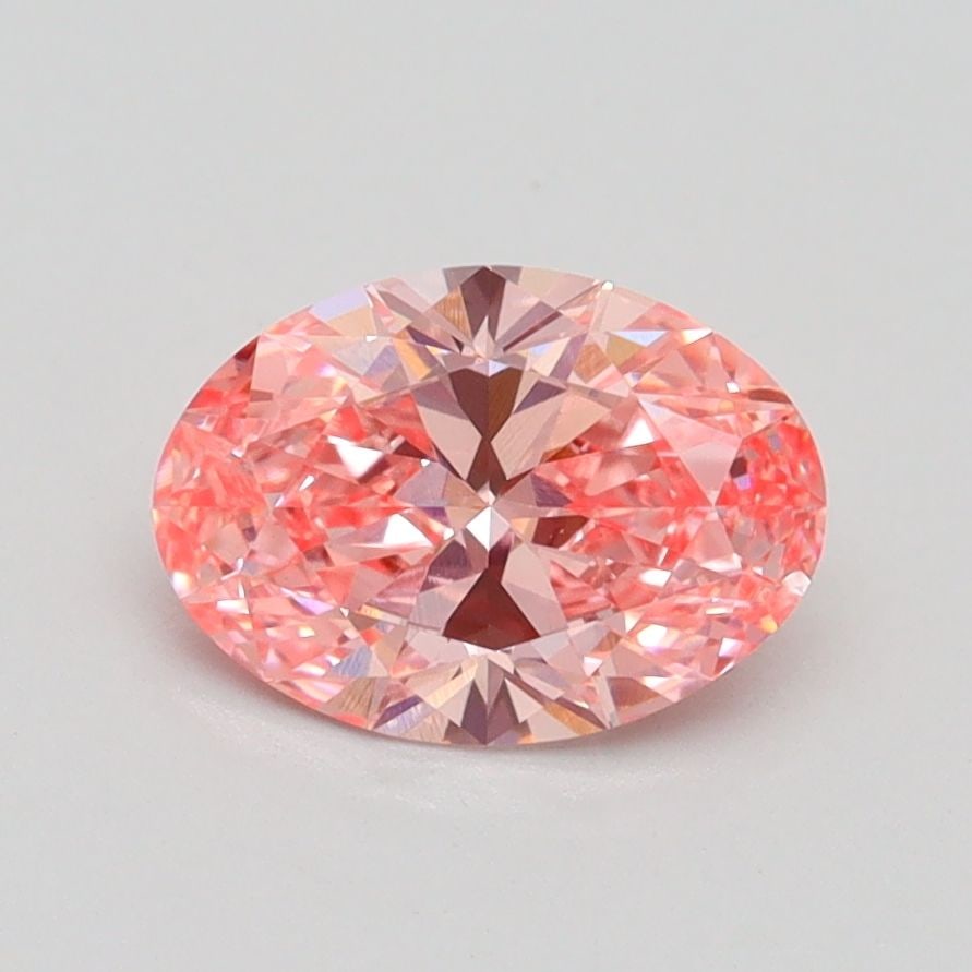 Loose Diamond - OVAL 1.03ct Fancy Vivid Pink VS2: Loose Diamond - OVAL 1.03ct Fancy Vivid Pink VS2 Source: This is a real non-mined Diamond that has been grown in a lab Shape: OVAL Carats: 1.03 Color: Fancy Vivid Pink Certification: IGI Video: