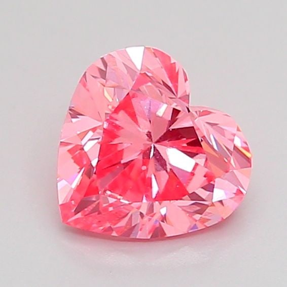 Loose Diamond - HEART 1.02ct Fancy Vivid Pink VS1: Loose Diamond - HEART 1.02ct Fancy Vivid Pink VS1 Source: This is a real non-mined Diamond that has been grown in a lab Shape: HEART Carats: 1.02 Color: Fancy Vivid Pink Certification: IGI Video: