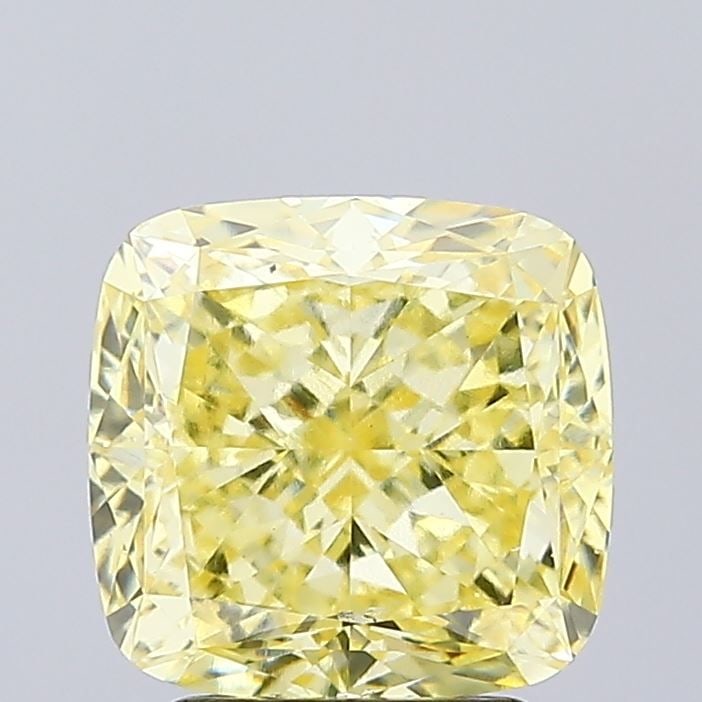 Loose Diamond - CUSHION MODIFIED 3.04ct Fancy Intense Yellow VS2: Loose Diamond - CUSHION MODIFIED 3.04ct Fancy Intense Yellow VS2 Source: This is a real non-mined Diamond that has been grown in a lab Shape: CUSHION MODIFIED Carats: 3.04 Color: Fancy Intense Yellow 